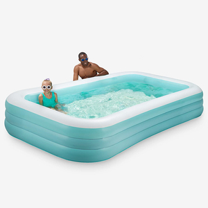 Piscina Gonfiabile Grande per Famiglie Fuori Terra con Portabicchieri per Adulti e Bambini, Ideale per Giardino e Cortile Esterno - Product Image 1