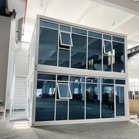 Une maison préfabriquée de deux étages utilisée pour la salle à manger et le bureau Maison de conteneur détachable de luxe