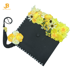 Vestidos de gorras de graduación de la Universidad Unisex de flores personalizadas para niños y adultos fiesta apropiada con borla - Product Image 4