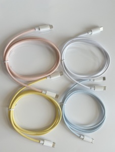 3A <span class=keywords><strong>PD</strong></span> ประเภท <span class=keywords><strong>C</strong></span>/5A/6A สายชาร์จเร็วผ้าฝ้ายถักเปียสำหรับอุปกรณ์แอนดรอยด์และ iOS ขายส่งสำหรับเครื่องพิมพ์ - Product Image 2