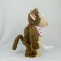 2025 chaud électrique en peluche gorille poupée drôle singe drôle singe aimant banane jouet emporter la banane singe pleurer jouet