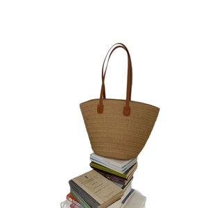 Sac fourre-tout décontracté pour femme, grande capacité, nouveau sac de plage tressé, sac seau, sac de transport quotidien avec fermeture éclair - Product Image 5