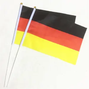 Wholesale Election Flag Company List Cheerleading German Hand Waving Flag For Sports Events