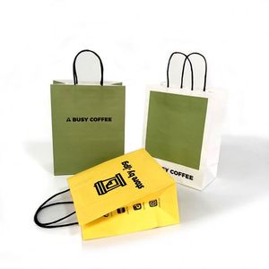 Custom Kraft Paper <b>Bag</b> with Offset Printing for Sushi and Salad Lunch Food Recyclable and Customizable - Product Image 5