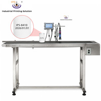 Impresora de inyección de tinta TIJ 2.5 IPS-8425 de 1-25.4MM en línea con transportador, codificador de inyección de tinta térmica TIJ para bolsas de plástico y embalaje.