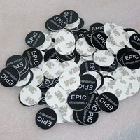 Autocollant NFC rond vierge, étiquette à puce NFC réinscriptible pour le partage d'informations sur les produits