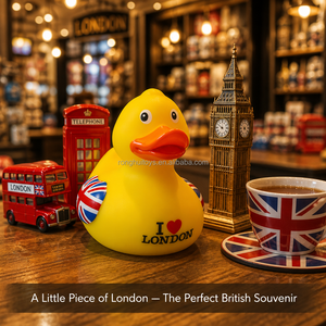 Canard en caoutchouc fantaisie Thème Royal Souvenir Cadeau personnalisé avec couronne royale et design de collier - Product Image 5