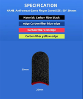 Manchon de doigt antidérapant anti-transpiration pour écran tactile de smartphone Gants de doigt de jeu pour les jeux