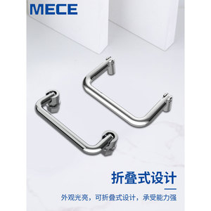 Manijas plegables sólidas en forma de U de acero inoxidable 304 para armarios, puertas, ventanas, herramientas, cajas de equipos - Product Image 2