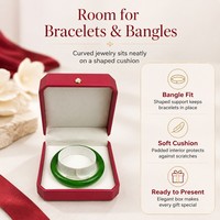 Boîte à bijoux de luxe haut de gamme Fandi en cuir PU, emballage octogonal pour bagues, boucles d'oreilles, bracelets, colliers et joncs