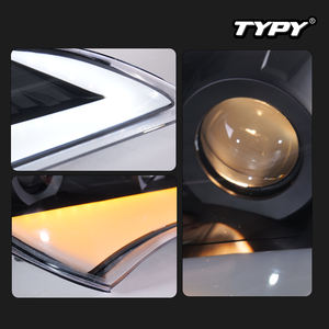 Luces LED de circulación diurna con intermitentes luminosos de 12V, nuevas para conversión de faros delanteros de Genesis Coupe 2009-2013 - Product Image 6