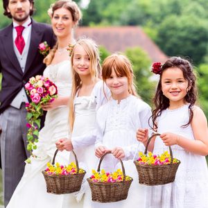 Ingrosso piccolo cesto di <span class=keywords><strong>vimini</strong></span> con maniglia cesti per ragazze di fiori per matrimoni uova di caramelle da Picnic salice ovale intrecciato intrecciato - Product Image 6