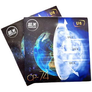 Lentes de Miopía Chemilens U6 1.67 de Resina, Visión Única, Protección Contra Luz Azul, Transparentes para Gafas - Product Image 1