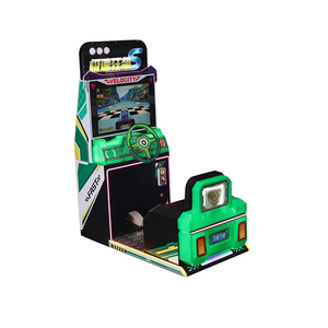 Funspace Voiture de course pour enfants avec écran LCD HD 26 pouces, 220V, borne d'arcade à monnayeur, en bois et métal, version anglaise pour enfants - Product Image 3