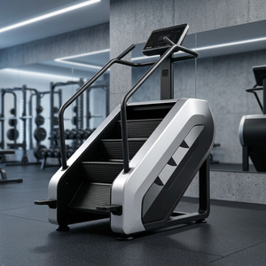 Appareil de cardio-training commercial vertical pour la montée d'escaliers avec affichage du temps, de la vitesse, des calories et de la distance parcourue - Product Image 4