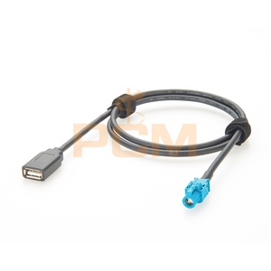 Câble de données automobile blindé 1m <span class=keywords><strong>USB</strong></span> vers connecteur <span class=keywords><strong>femelle</strong></span> HSD Z Code LVDS <span class=keywords><strong>pour</strong></span> caméra embarquée, système d'infodivertissement, transmission de données - Product Image 5