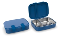 Boîte à lunch grande capacité en acier inoxydable 304 sans BPA, compatible micro-ondes, écologique, pour enfants et adultes, avec couvercle anti-fuite en PP
