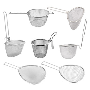 Colador/Escurridor de Acero Inoxidable 304 para Uso Comercial - Ideal para Cocinar Fideos, Sopa, Arroz, Comidas Picantes - Product Image 5