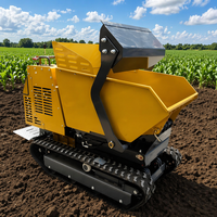 Elektrischer Mini-Dumper 500kg 750kg 1000kg 1,5 Tonnen Selbstladender Hochhub-Batterie-Kompakt-Garten-Raupendumper