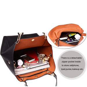 Túi Xách Da Nhà Sản Xuất Thiết Kế Túi Tote Đeo Vai Màu Đen Cho Nữ Túi Tote Da Thật Làm Việc Dung Tích Lớn - Product Image 4