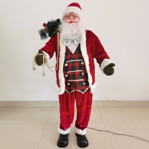 Père Noël dansant grandeur nature, décorations <span class=keywords><strong>de</strong></span> Noël <span class=keywords><strong>de</strong></span> haute qualité pour l'intérieur, cadeaux <span class=keywords><strong>de</strong></span> Noël, décorations <span class=keywords><strong>de</strong></span> Noël animées pour l'extérieur avec <span class=keywords><strong>musique</strong></span> - Product Image 3