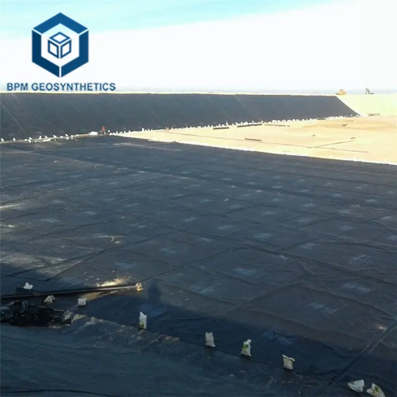 चीन बीपीएम GEOSYNTHETICS की आपूर्ति एचडीपीई भू झिल्ली चिकनी Geomembrane एचडीपीई लाइनर प्लास्टिक मछली फार्म तालाब Liners कीमत