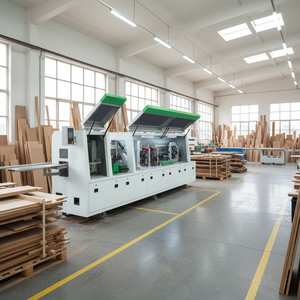Machine de chantournage automatique grand format pour panneaux à base de bois, avec pré-fraisage et arrondissement des coins, pour meubles en bois - Product Image 4