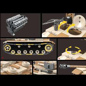 لعبة مكعبات الحرب العالمية ، لعبة ألمانية ، لعبة مسلية رقم <span class=keywords><strong>3</strong></span> ، لبنات بناء دبابة هجوم ، هدايا 2020 - Product Image 3