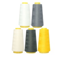 Fil à coudre 40S/2 100% polyester haute ténacité multicolore pour machine, personnalisable OEM