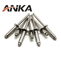 Rivets à tête ronde en aluminium et acier, type ouvert, pour la connexion de tôles, d'armoires et de fenêtres