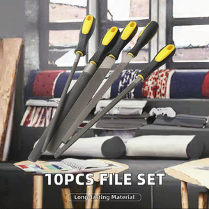 أدوات طحن الخشب والحجر والزجاج، طقم من 10 قطع، مبارد فولاذية دقيقة، من مصنع بخبرة 20 عامًا - Product Image 2