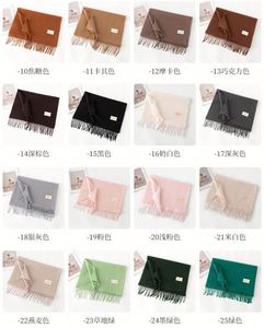 Fashion Solid Color Pashmina Brushed Scarves Women <b>Thick</b> Scarf <b>Blanket</b> Winter Scarf Custom Logo - Product Image 4