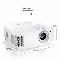 Proyector DLP de Tiro Corto Aotuoma UHD30, 3400 Lúmenes, Color de 10 Bits, Portátil, para Cine en Casa, Compatible con 4K y 3D