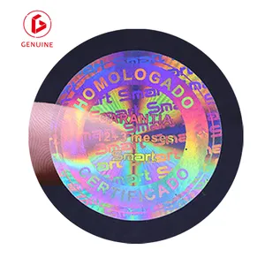 Personalize impressora de holograma 3d, etiqueta redonda a laser com adesivo autoadesivo