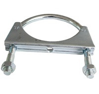 Collier de serrage pour tuyau d'échappement en acier galvanisé