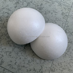 Boule de mousse florale solide blanche A-599, demi-boules en polyfoam, simples et détachables, nouvelle arrivée - Product Image 4