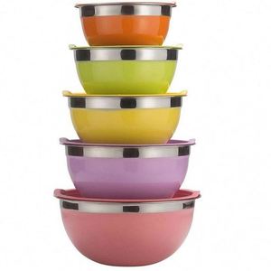 Stainless Steel 7 Piece Mixing Bowls with Lids for Kitchen Baking Prepping Cooking Serving Food - Product Image 3