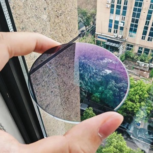 <span class=keywords><strong>1.56</strong></span> chống màu xanh photogrey <span class=keywords><strong>HMC</strong></span> màu xanh cắt đơn tầm nhìn ống kính quang học với màu sắc rõ ràng photochromic grey lớp phủ màu xanh lá cây - Product Image 2