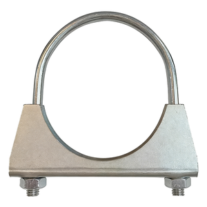 Colliers de serrage en U pour silencieux, pour tuyau de 62 mm de diamètre, lot de 2 colliers de serrage en U de type selle - Product Image 1