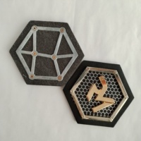 Patchs en cuir véritable 3D gaufrés écologiques de forme personnalisée avec logo de marque pour chaussures, vêtements et sacs