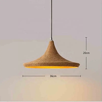 Lampe en corde de chanvre faite à la main style lampe suspendue vintage lampe en corde de chanvre antique éclairage décor à la maison plafonnier classique lumière commerciale