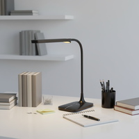 Lampe de bureau LED ABS à double gradation, réglable, pour lecture intérieure, protection des yeux, avec commande tactile, simple et flexible