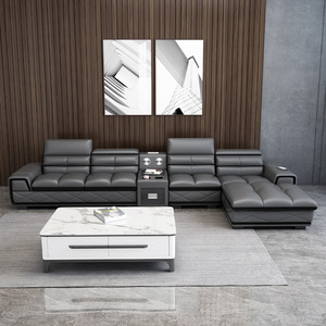 Divano Modulare in Pelle Ecologica con Spugna Artistica, Stile <span class=keywords><strong>Moderno</strong></span> Minimalista Italiano, Gambe in Acciaio Inossidabile, <span class=keywords><strong>Grande</strong></span> per <span class=keywords><strong>Soggiorno</strong></span> - Product Image 5