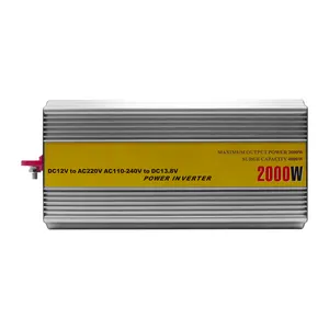 Bonne qualité prix usine 2000w Dc12v à Ac220v onduleur avec température contrôlée automatique