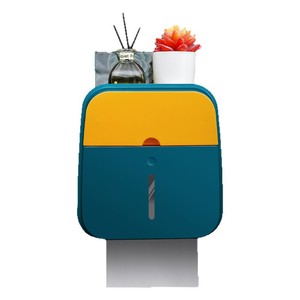 Plastic Durable <b>Toilet</b> Tissue <b>Storage</b> <b>Box</b> Drawer Wall Mounted Non Perforated <b>Toilet</b> <b>Roll</b> Holder for Bathroom Use - Product Image 6