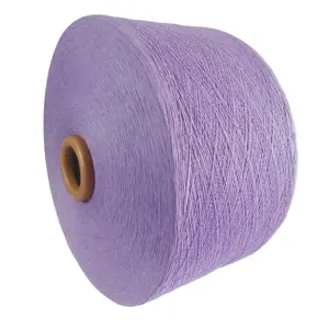 High quality 14s Recycled Regenerated Blended Knitting Yarn Cone Cotton Blended Polyester Yarn for Weaving Socks