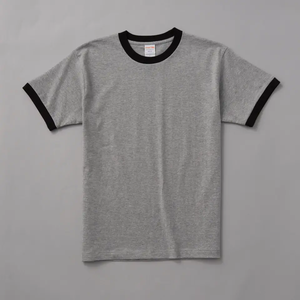 Nuevo estilo personalizado Multi contraste Color recortado cuello redondo anillo cuello puño 210 GSM algodón camisetas - Product Image 3