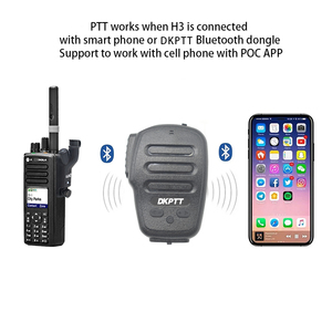 Nhà máy OEM H3 <span class=keywords><strong>zello</strong></span> Walkie Talkie loa mic PTT <span class=keywords><strong>Bluetooth</strong></span> Loa Microphone cho hytera pd685 600 650 665 Walkie Talkie - Product Image 3