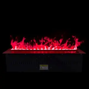 Steam Water Fireplace Flame Humidifier Remote App Control Indoor Chimney Color Changing Led Wall Mounted Electric Fireplace
