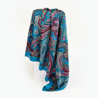 Écharpe carrée en satin Bestella Fashion 90 cm, grand motif vintage, style européen et américain, châle classique à motif cachemire, châles traditionnels